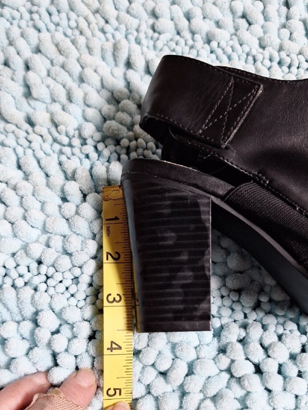 Madden Girl Black Open-Toe Mule Booties - Picture 6 of 6